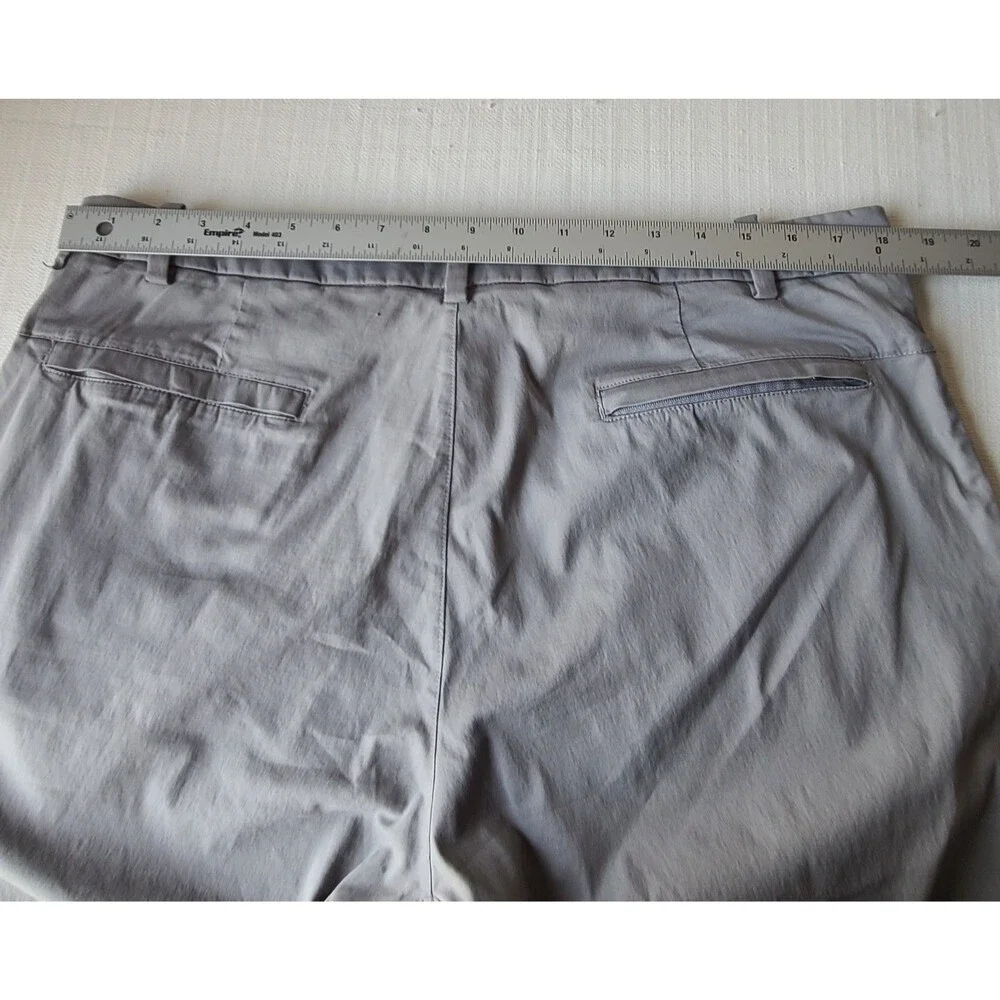 Lululemon Mens 36 Gray Stretch Chino Pants Straight Leg 5 Pocket 41 Inseam